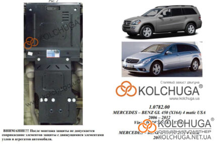 Ochranný kryt motora Mercedes-Benz R-class W251 rok 2005-2014